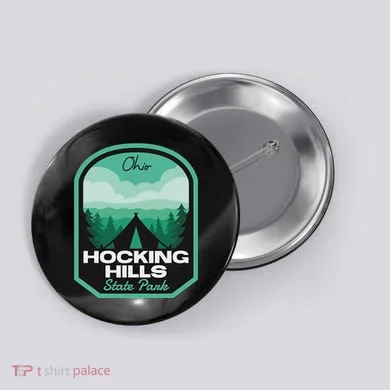 Hocking Hills State Park Oh Camping Button