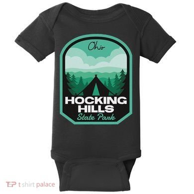 Hocking Hills State Park Oh Camping Baby Bodysuit