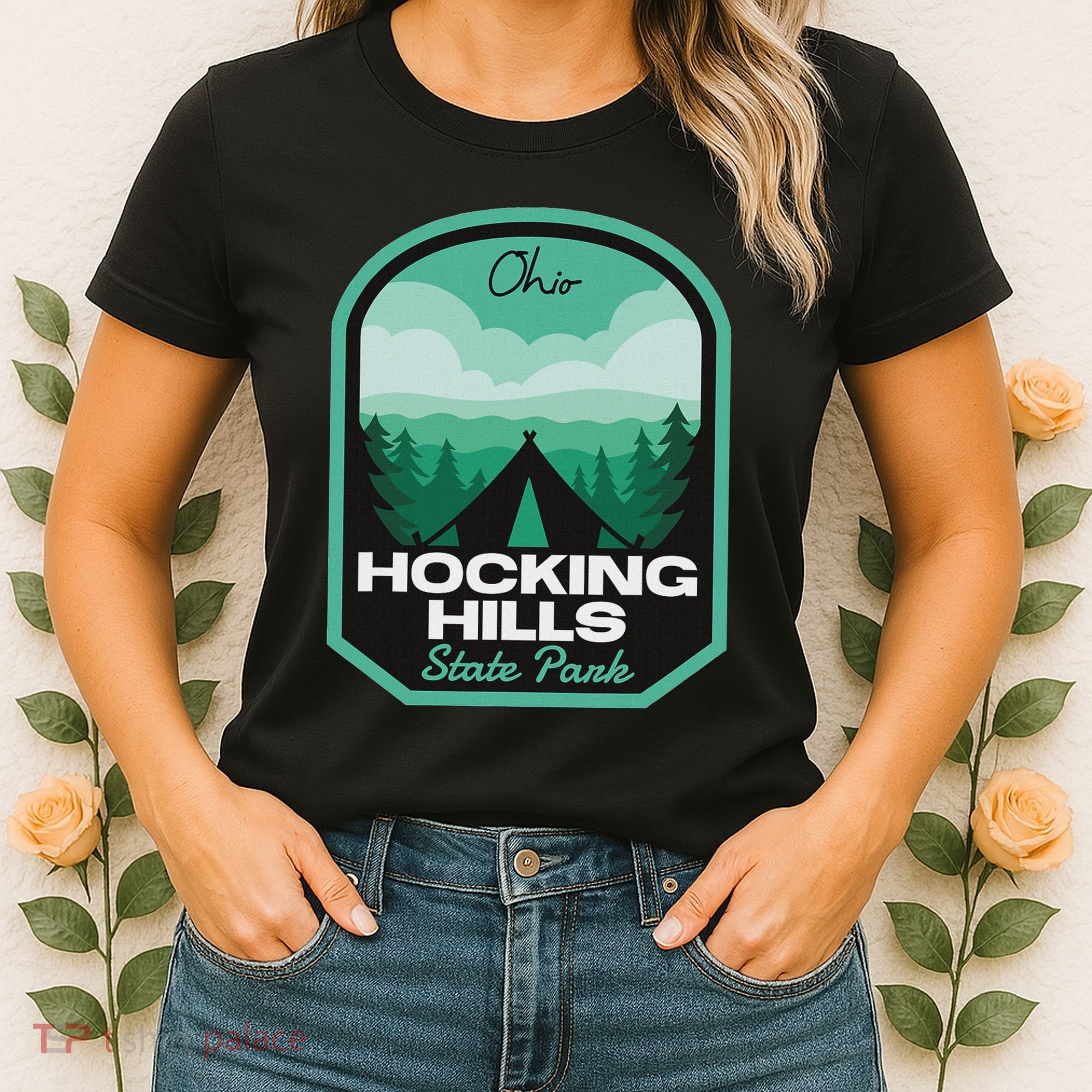 Hocking Hills State Park Oh Camping Women's T-Shirt
