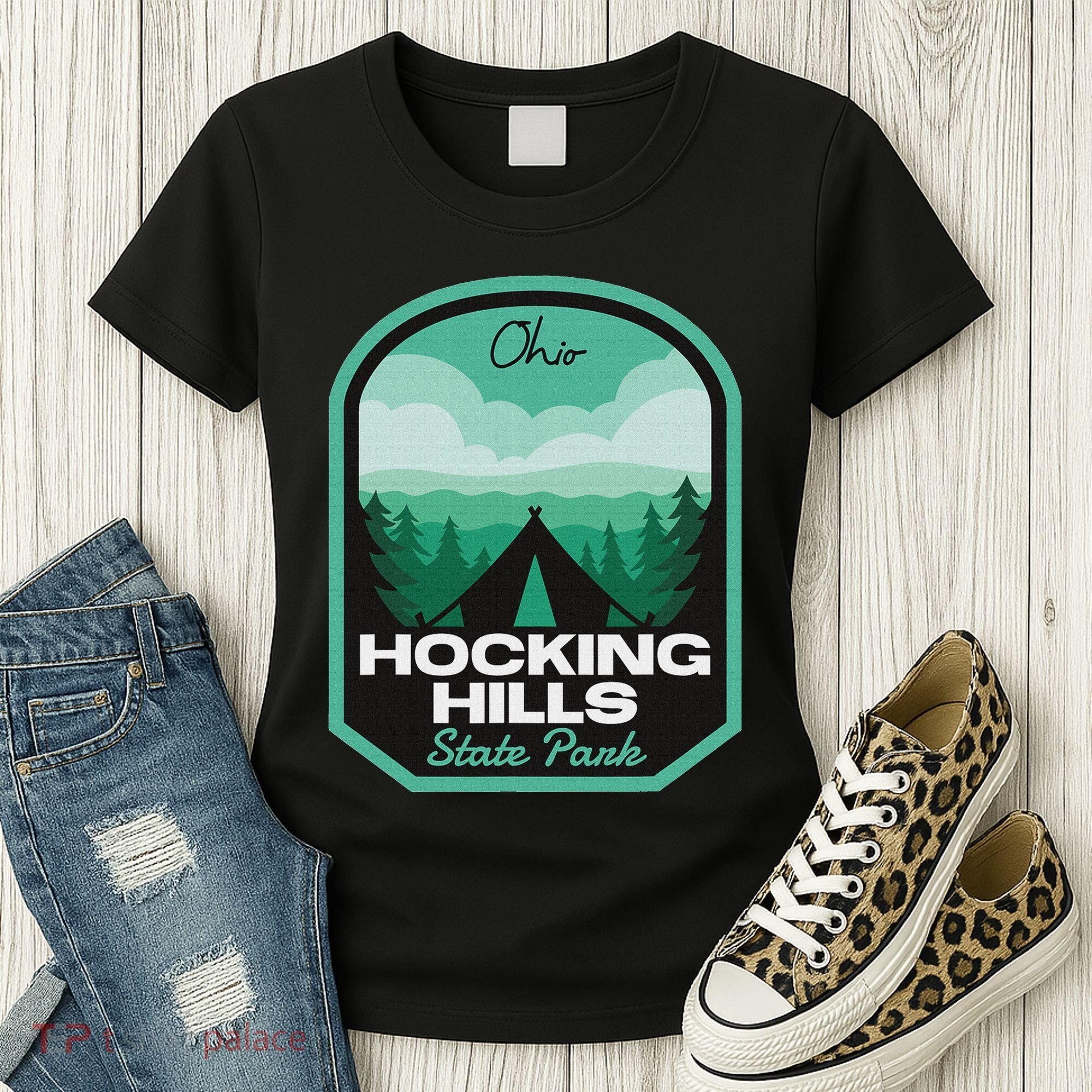 Hocking Hills State Park Oh Camping Women's T-Shirt