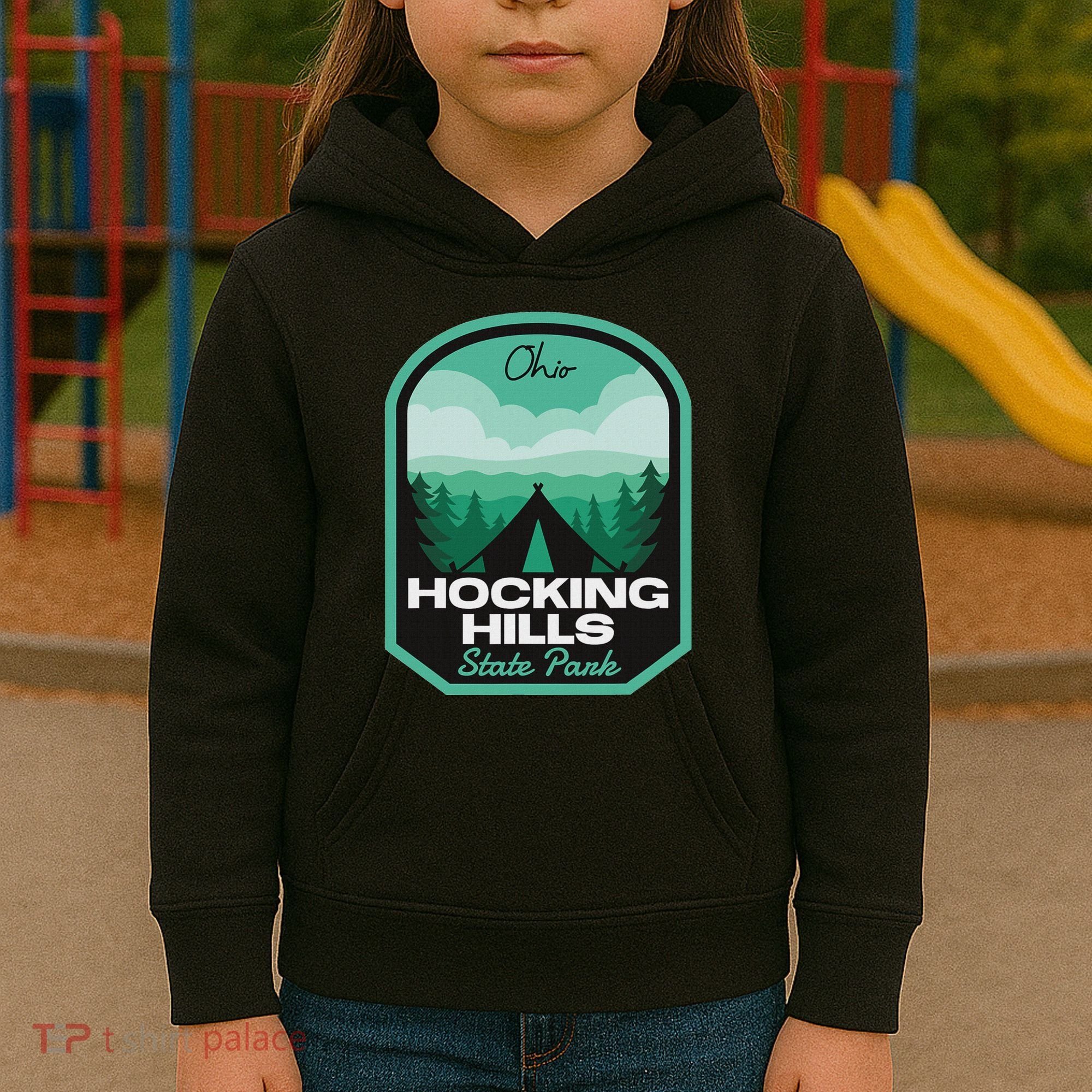 Hocking Hills State Park Oh Camping Kids Hoodie