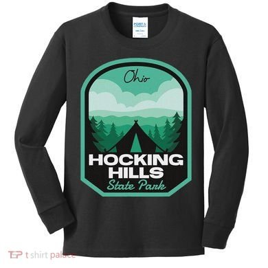 Hocking Hills State Park Oh Camping Kids Long Sleeve Shirt
