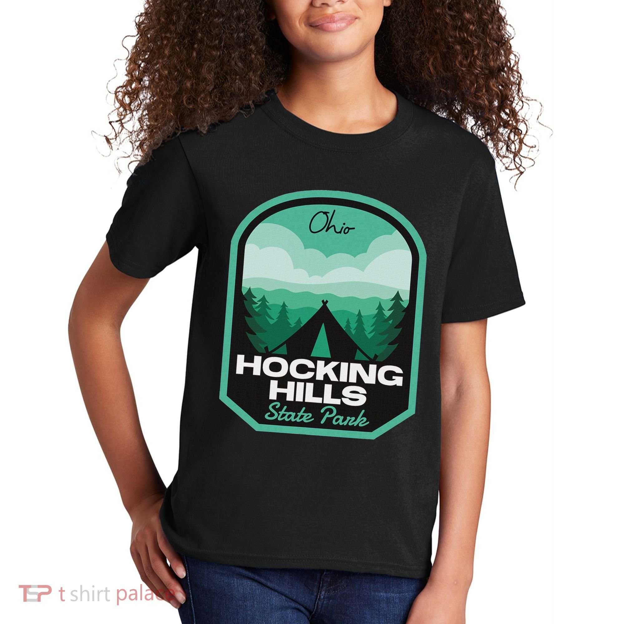 Hocking Hills State Park Oh Camping Kids T-Shirt