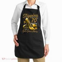 High Heels Stepping Into My 70th Birthday 70 And Fabulous Apron thumb 2