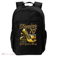 High Heels Stepping Into My 70th Birthday 70 And Fabulous Backpack thumb 0