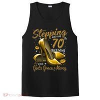 High Heels Stepping Into My 70th Birthday 70 And Fabulous PosiCharge Competitor Tank thumb 0
