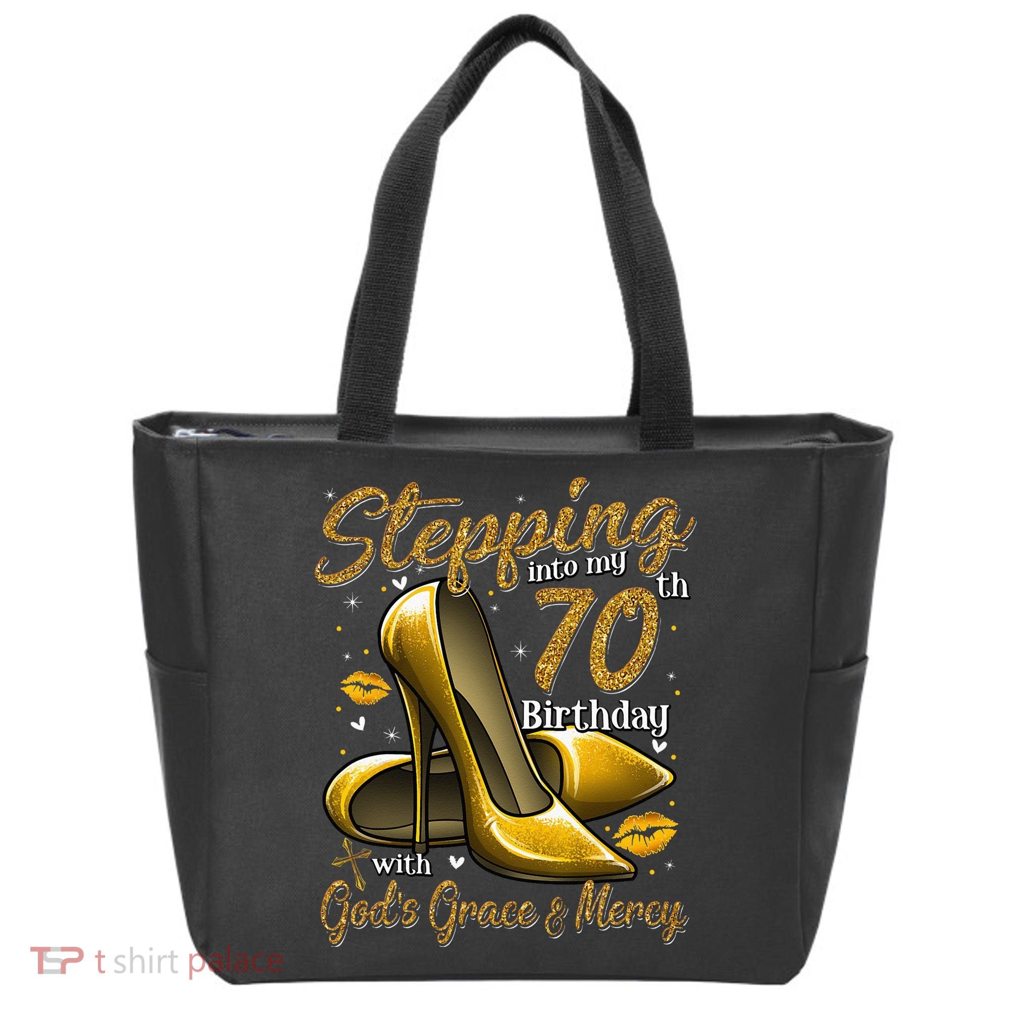 High Heels Stepping Into My 70th Birthday 70 And Fabulous Tote Bag