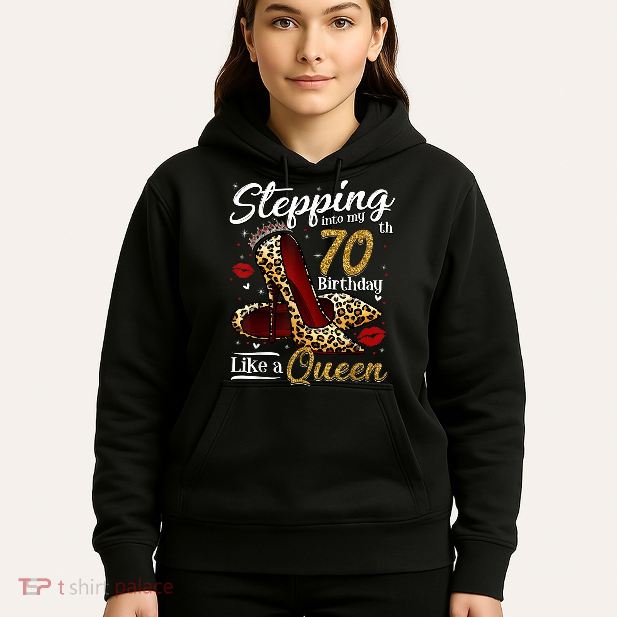 High Heels Stepping Into My 70th Birthday 70 and Fabulous Hoodie