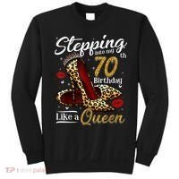 High Heels Stepping Into My 70th Birthday 70 and Fabulous Sweatshirt thumb 0