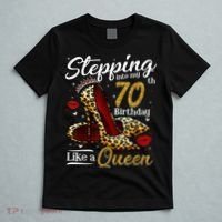 High Heels Stepping Into My 70th Birthday 70 and Fabulous T-Shirt thumb 5