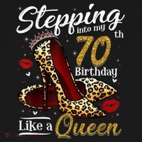 High Heels Stepping Into My 70th Birthday 70 and Fabulous Women's Hoodie thumb 2