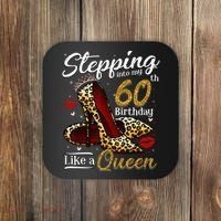 High Heels Stepping Into My 60th Birthday 60 And Fabulous Coaster thumb 0