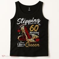 High Heels Stepping Into My 60th Birthday 60 And Fabulous Tank Top thumb 2