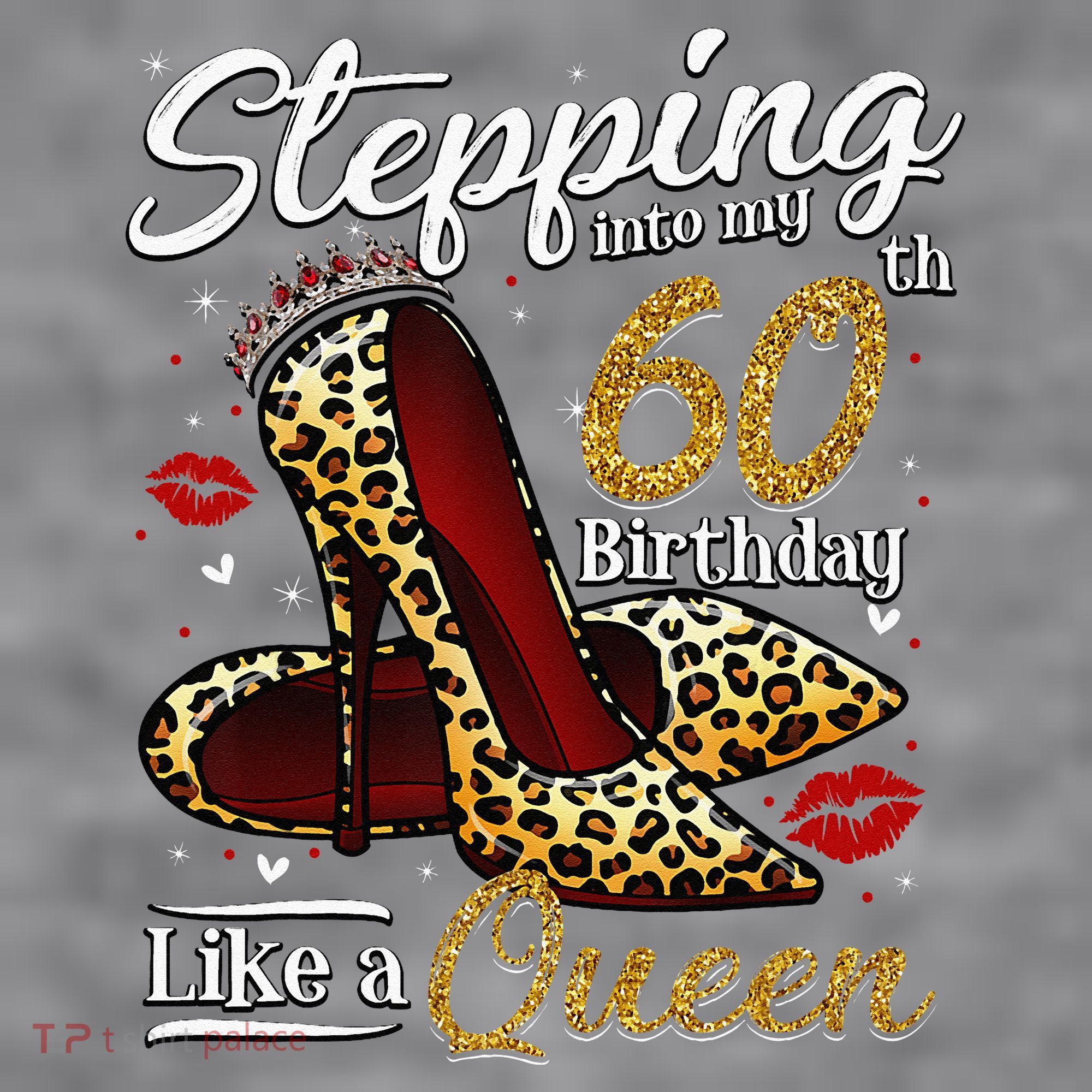 High Heels Stepping Into My 60th Birthday 60 And Fabulous Women's Racerback Cropped Tank