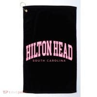 Hilton Head Sc South Carolina Retro Golf Towel thumb 0