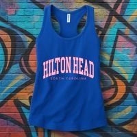 Hilton Head Sc South Carolina Retro Women's Tank Top thumb 3