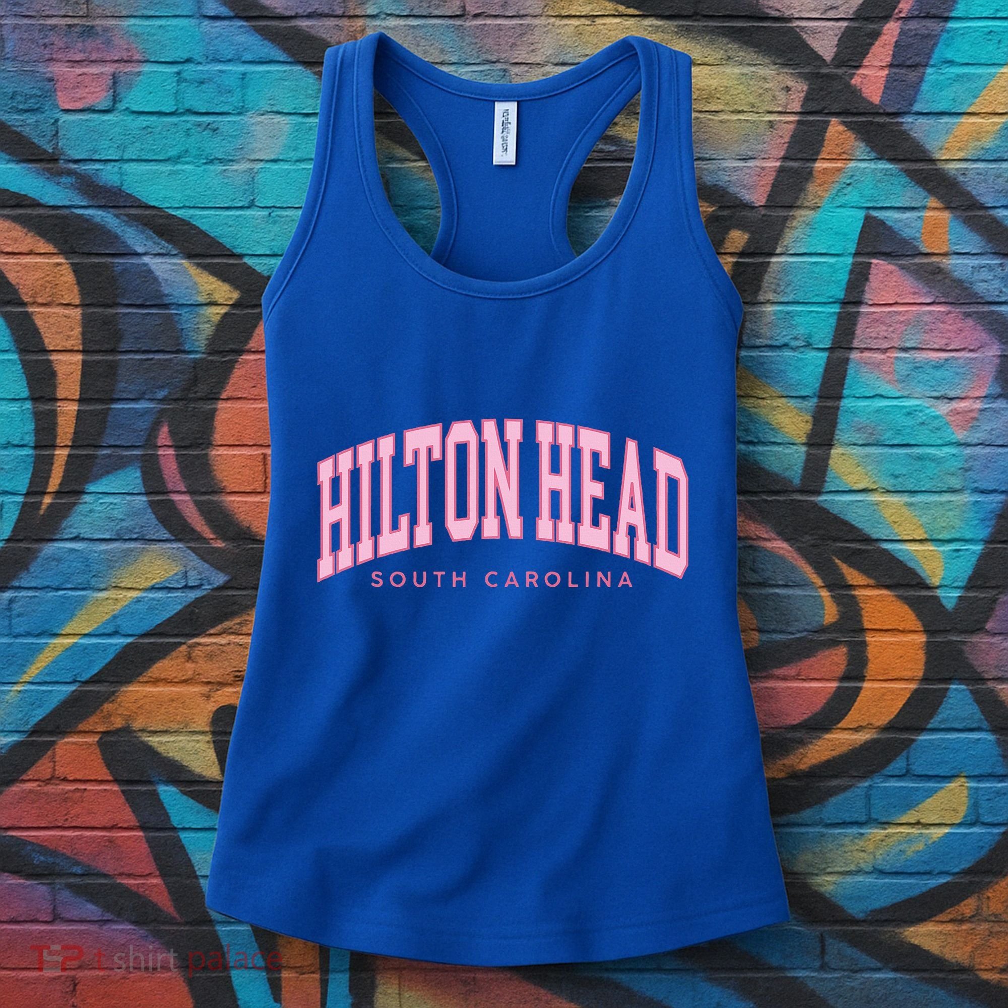 Hilton Head Sc South Carolina Retro Women's Tank Top