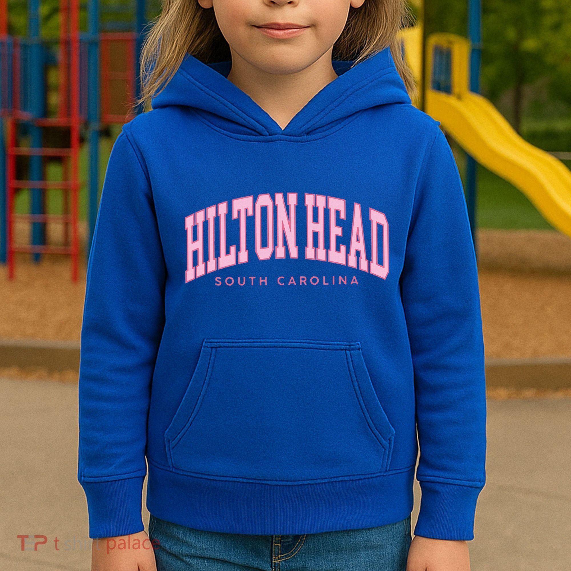 Hilton Head Sc South Carolina Retro Kids Hoodie