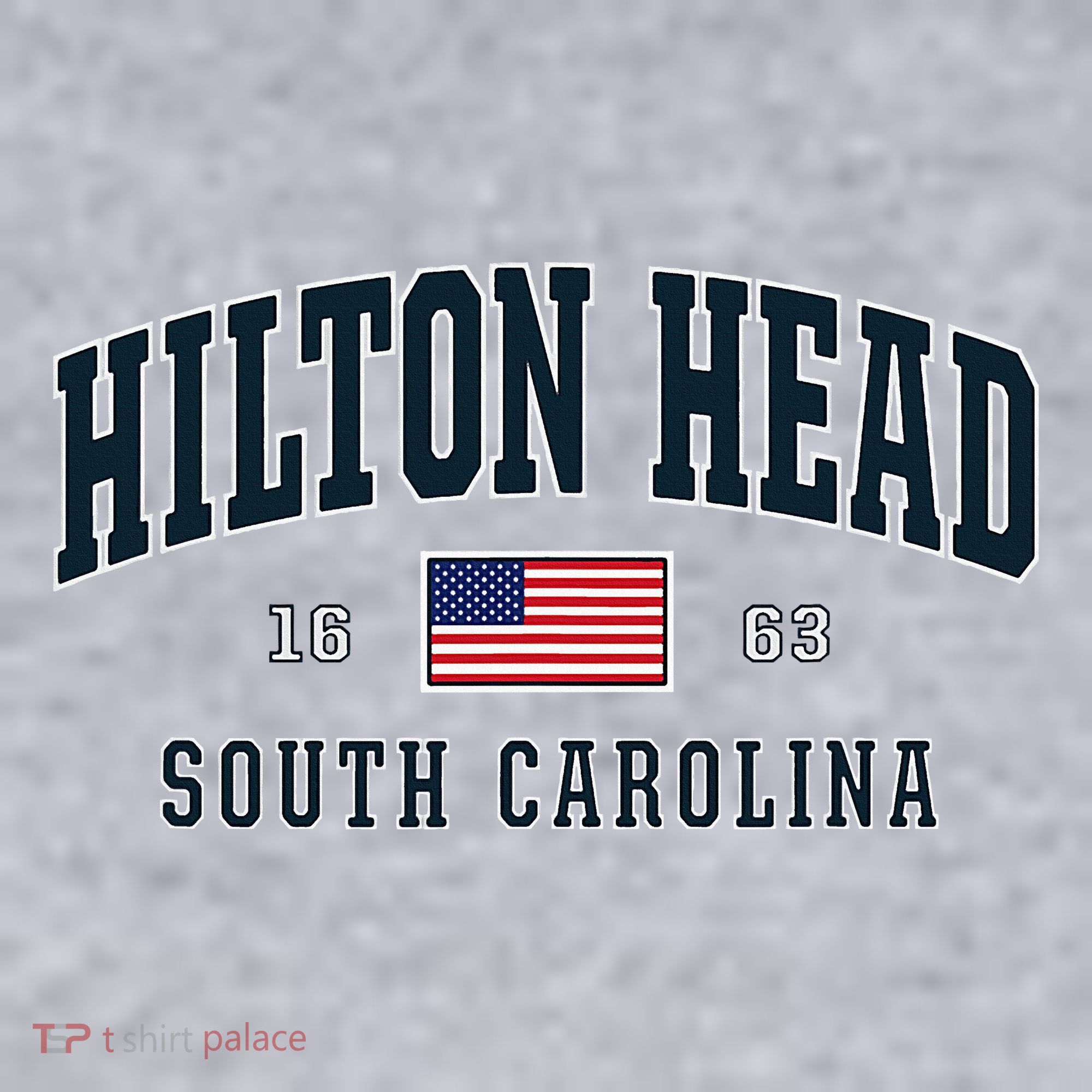 Hilton Head Sc South Carolina Usa Flag Patriotic Women's Sweatshirt