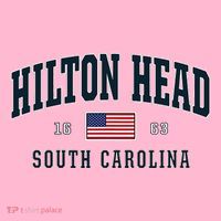 Hilton Head Sc South Carolina Usa Flag Patriotic Coaster thumb 2
