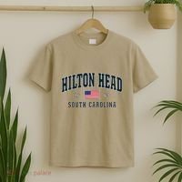 Hilton Head Sc South Carolina Usa Flag Patriotic T-Shirt thumb 2