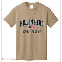 Hilton Head Sc South Carolina Usa Flag Patriotic Kids T-Shirt thumb 0
