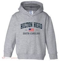 Hilton Head Sc South Carolina Usa Flag Patriotic Toddler Hoodie thumb 0