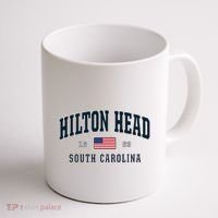 Hilton Head Sc South Carolina Usa Flag Patriotic Coffee Mug thumb 1