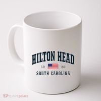 Hilton Head Sc South Carolina Usa Flag Patriotic Coffee Mug thumb 0