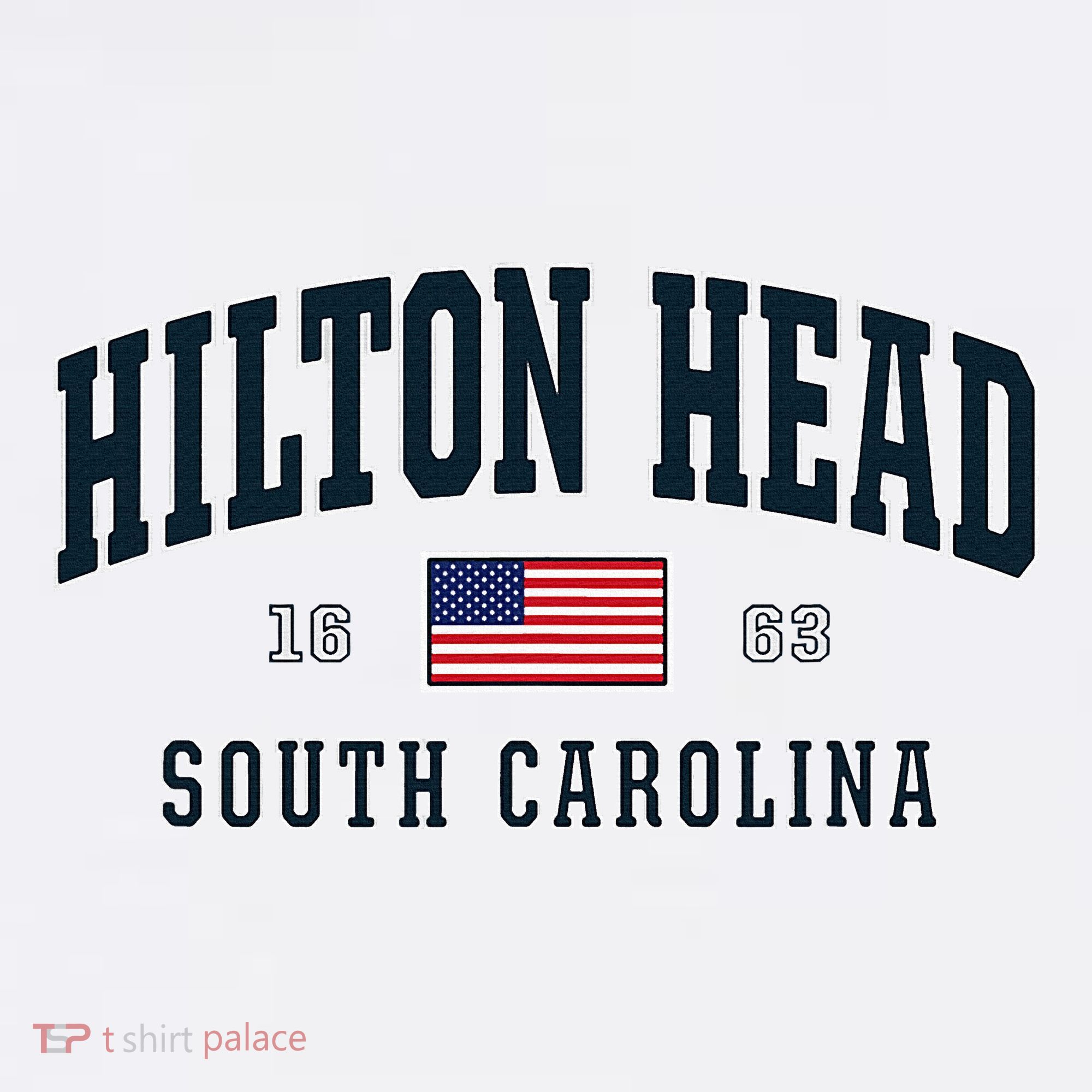Hilton Head Sc South Carolina Usa Flag Patriotic Women's Hoodie