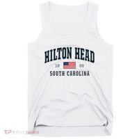 Hilton Head Sc South Carolina Usa Flag Patriotic Tank Top thumb 0