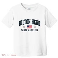 Hilton Head Sc South Carolina Usa Flag Patriotic Toddler T-Shirt thumb 0