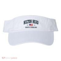 Hilton Head Sc South Carolina Usa Flag Patriotic Visor thumb 0