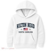 Hilton Head Sc South Carolina Usa Flag Patriotic Kids Hoodie thumb 0