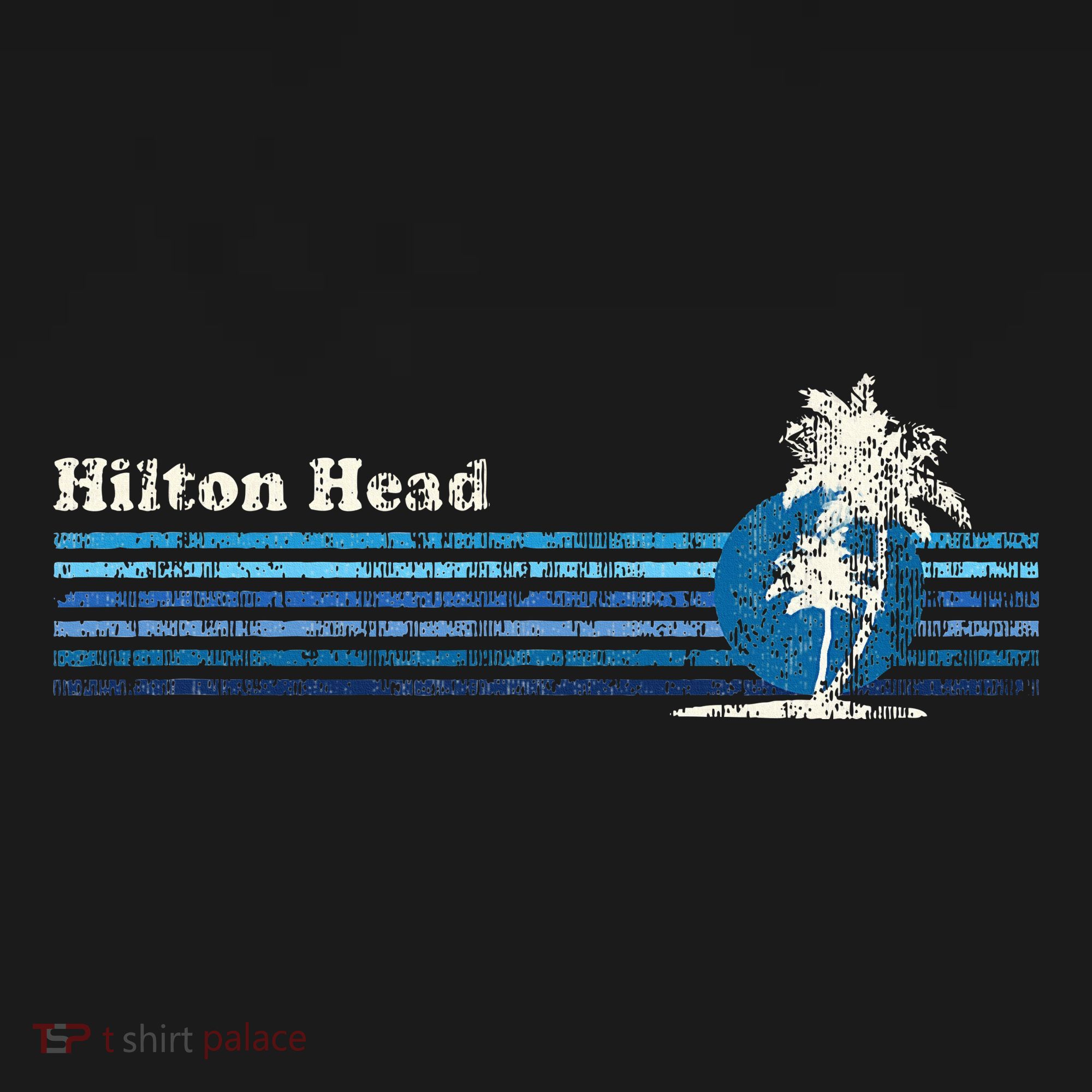 Hilton Head Sc Vintage 80s Palm Trees Sunset T-Shirt