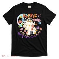 Hippie Halloween Spooky Floral Graphic Best Funny Halloween Shirts T-Shirt thumb 0