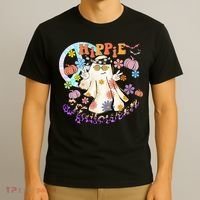 Hippie Halloween Spooky Floral Graphic Best Funny Halloween Shirts T-Shirt thumb 3