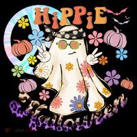 Hippie Halloween Spooky Floral Graphic Best Funny Halloween Shirts Coffee Mug thumb 5