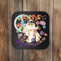 Hippie Halloween Spooky Floral Graphic Best Funny Halloween Shirts Coaster thumb 0