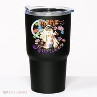 Hippie Halloween Spooky Floral Graphic Best Funny Halloween Shirts Tumbler thumb 0