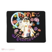 Hippie Halloween Spooky Floral Graphic Best Funny Halloween Shirts Mousepad thumb 0