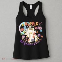 Hippie Halloween Spooky Floral Graphic Best Funny Halloween Shirts Women's Tank Top thumb 3