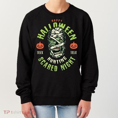 Happy Halloween Scared Night Mummy Women's Sweatshirt