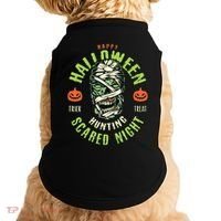 Happy Halloween Scared Night Mummy Doggie Tank thumb 0