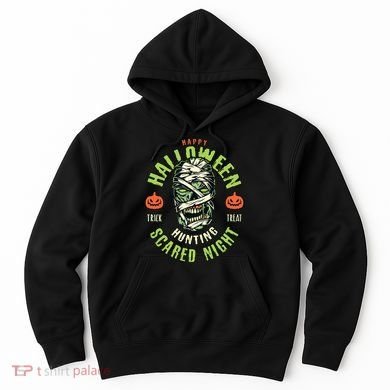 Happy Halloween Scared Night Mummy Hoodie