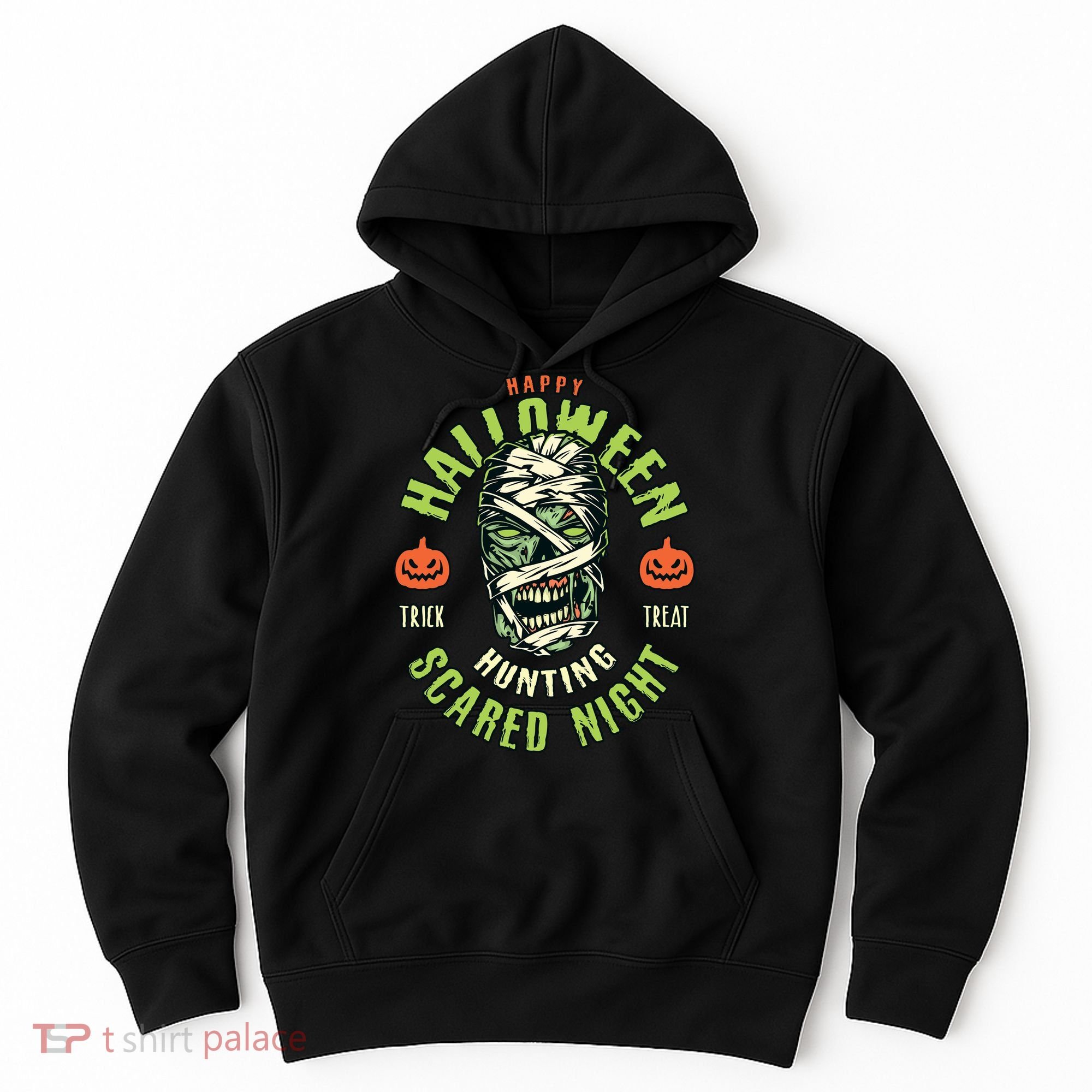 Happy Halloween Scared Night Mummy Hoodie