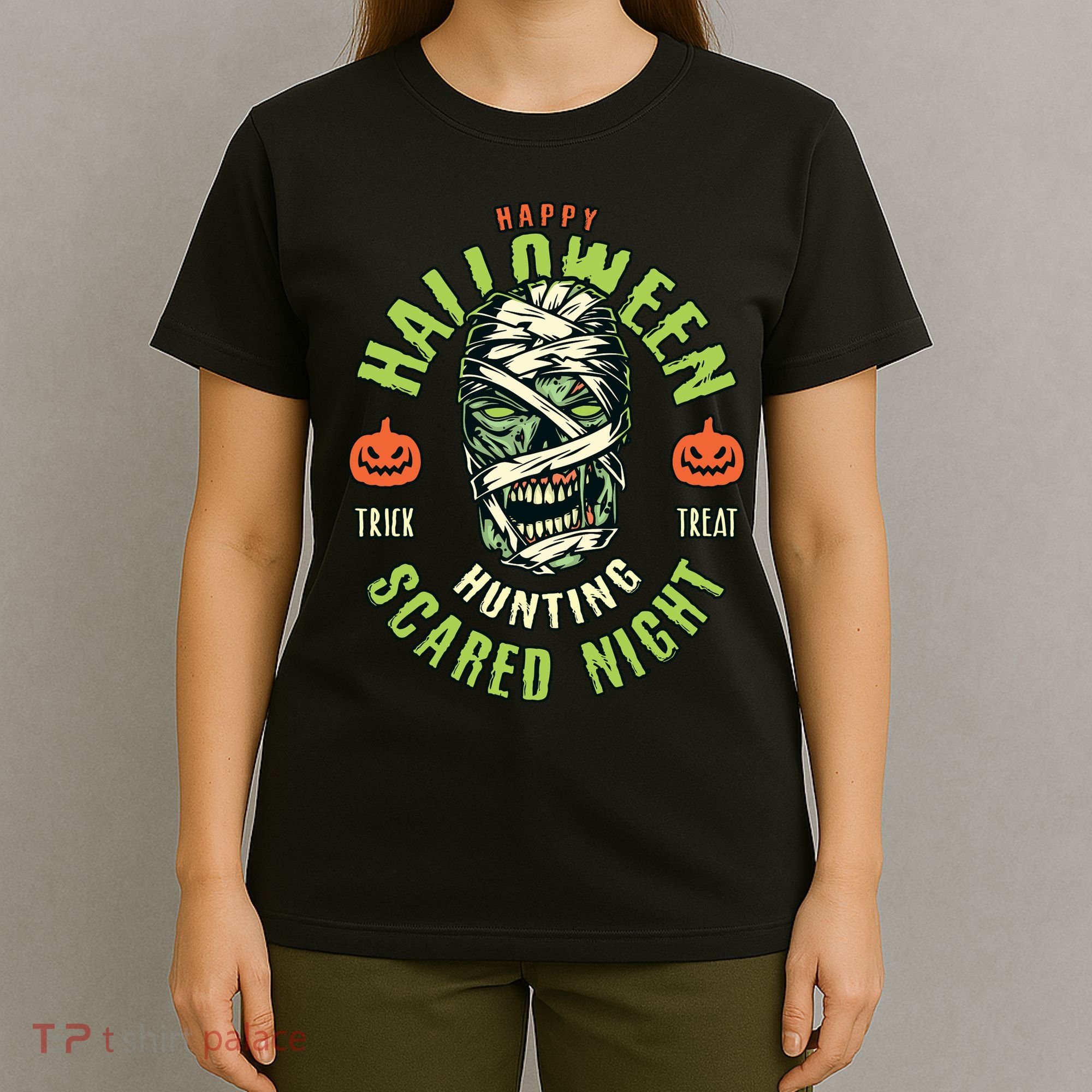 Happy Halloween Scared Night Mummy T-Shirt