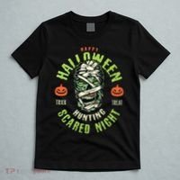 Happy Halloween Scared Night Mummy T-Shirt thumb 5