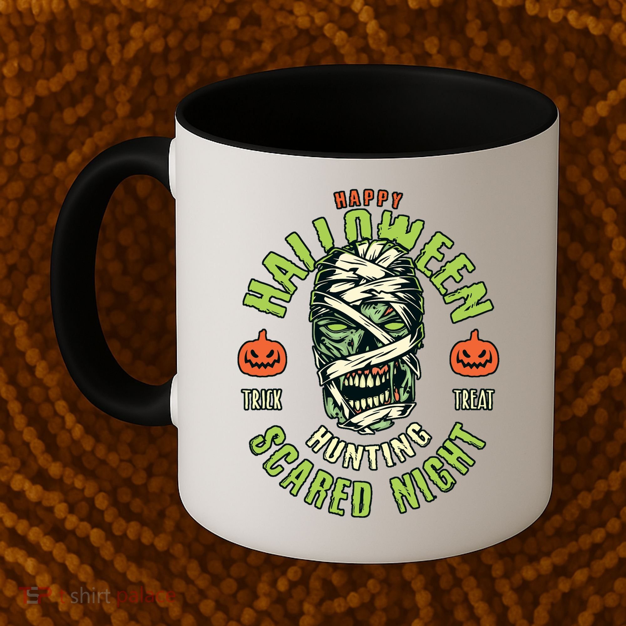 Happy Halloween Scared Night Mummy Coffee Mug