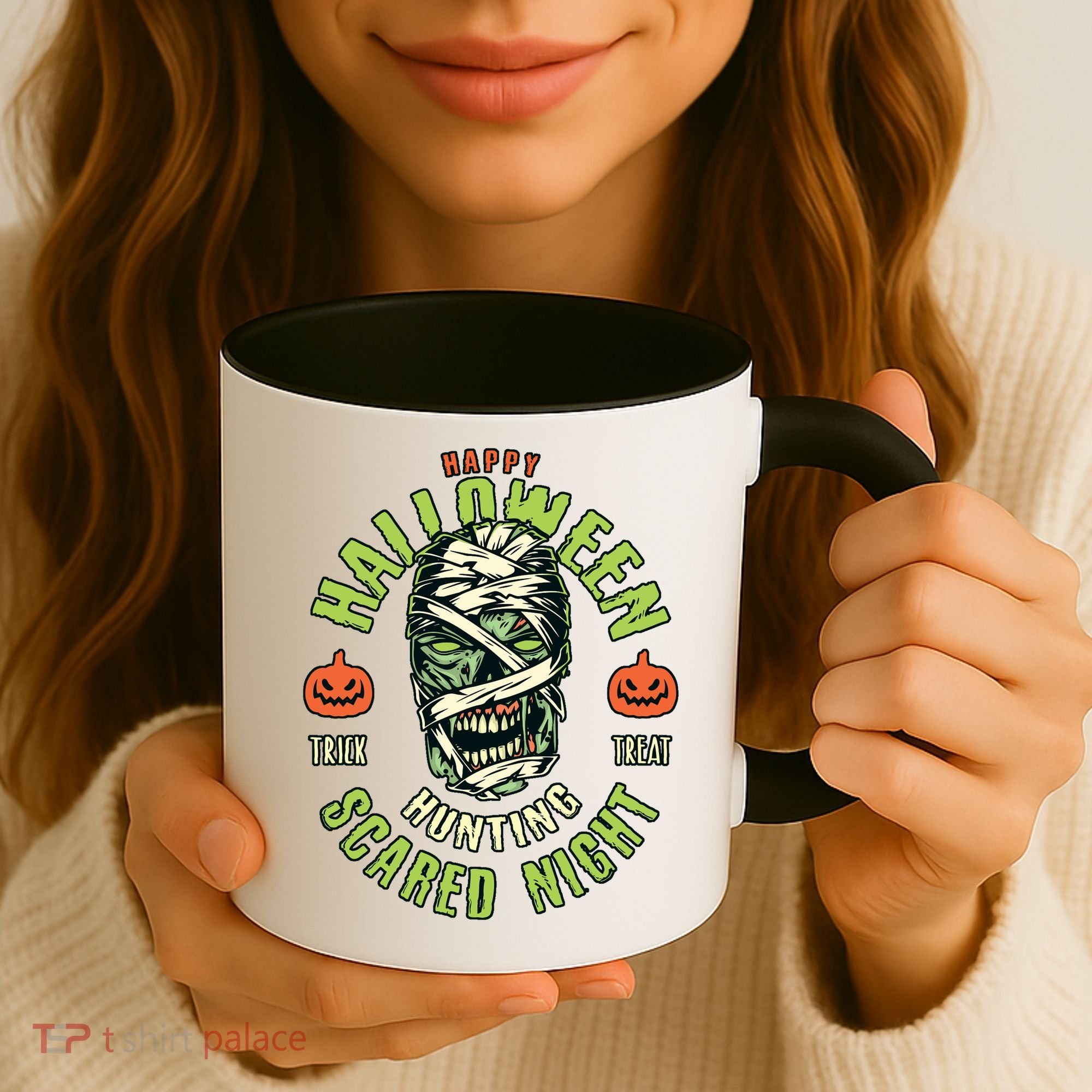Happy Halloween Scared Night Mummy Coffee Mug